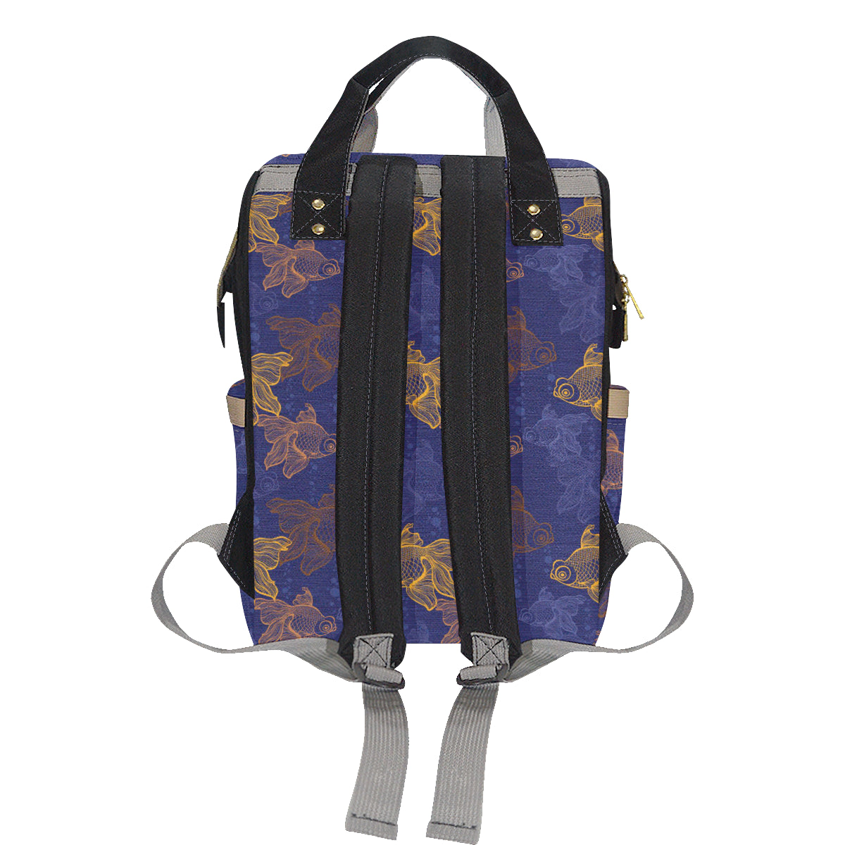 Goldfish Pattern Print Design 01 Diaper Bag Backpack