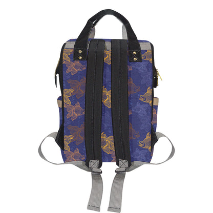 Goldfish Pattern Print Design 01 Diaper Bag Backpack