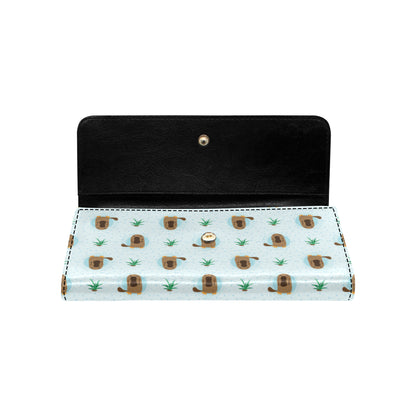 Platypus Pattern Print Design A04 Women's Trifold Wallet