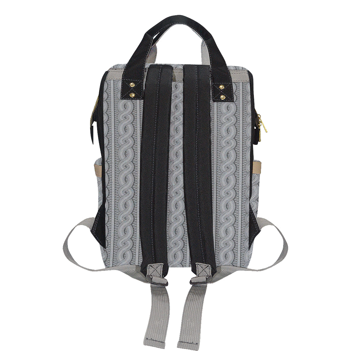 Cable Knit Pattern Print Design 01 Diaper Bag Backpack