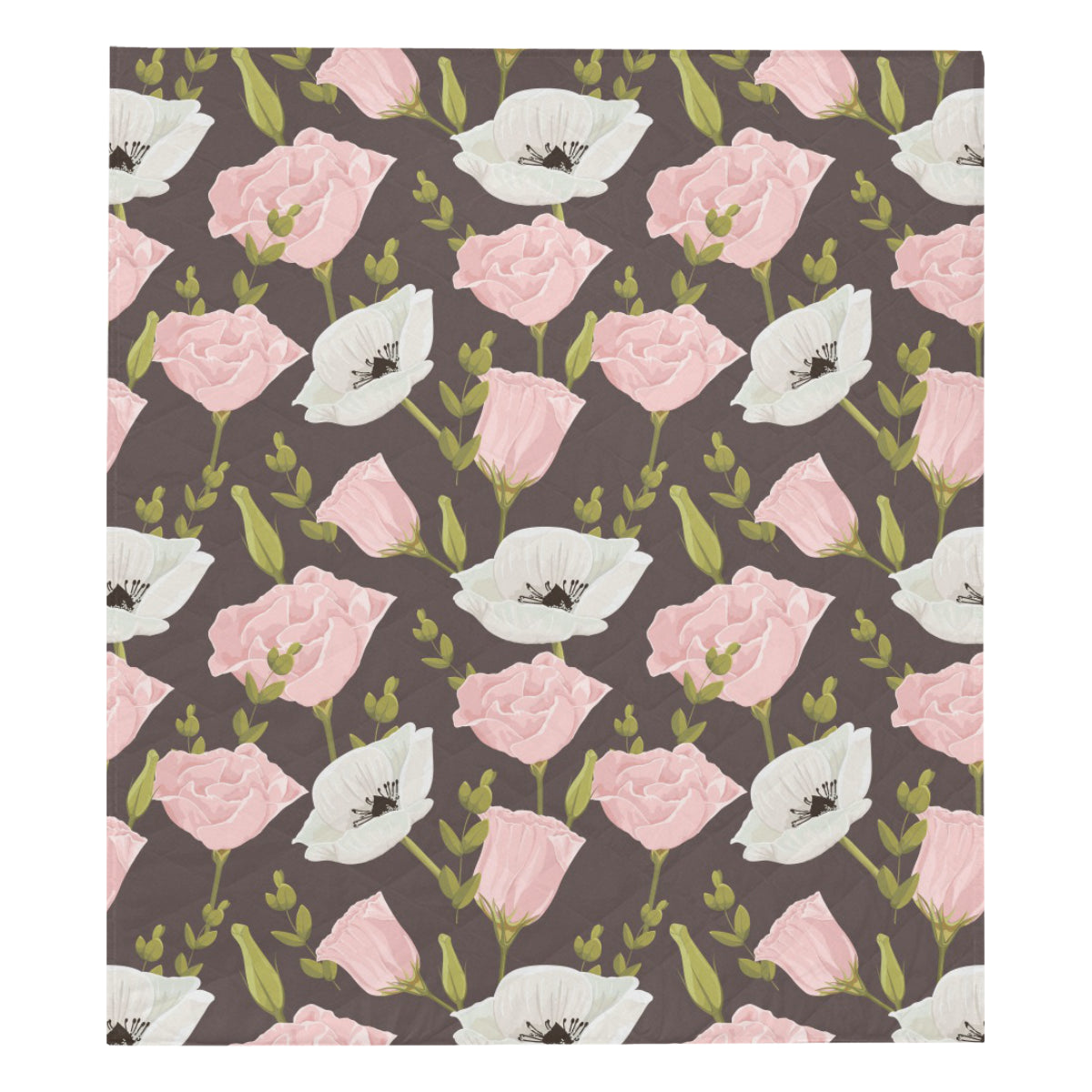 Anemone Pattern Print Design AM011 Premium Quilt