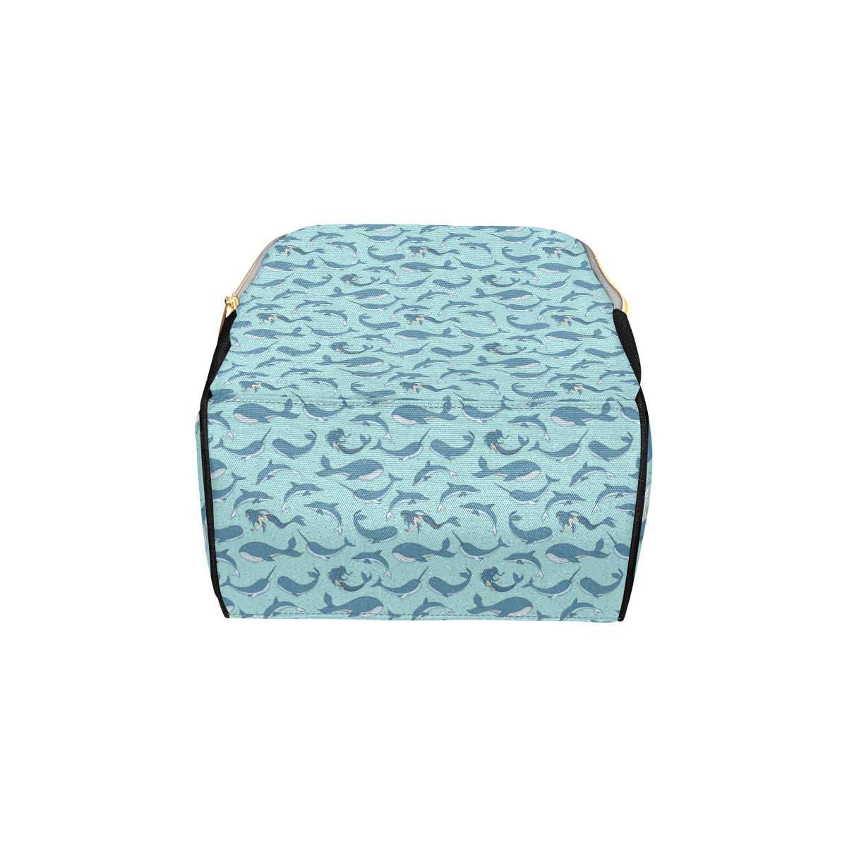 Narwhal Themed Print Diaper Bag Backpack