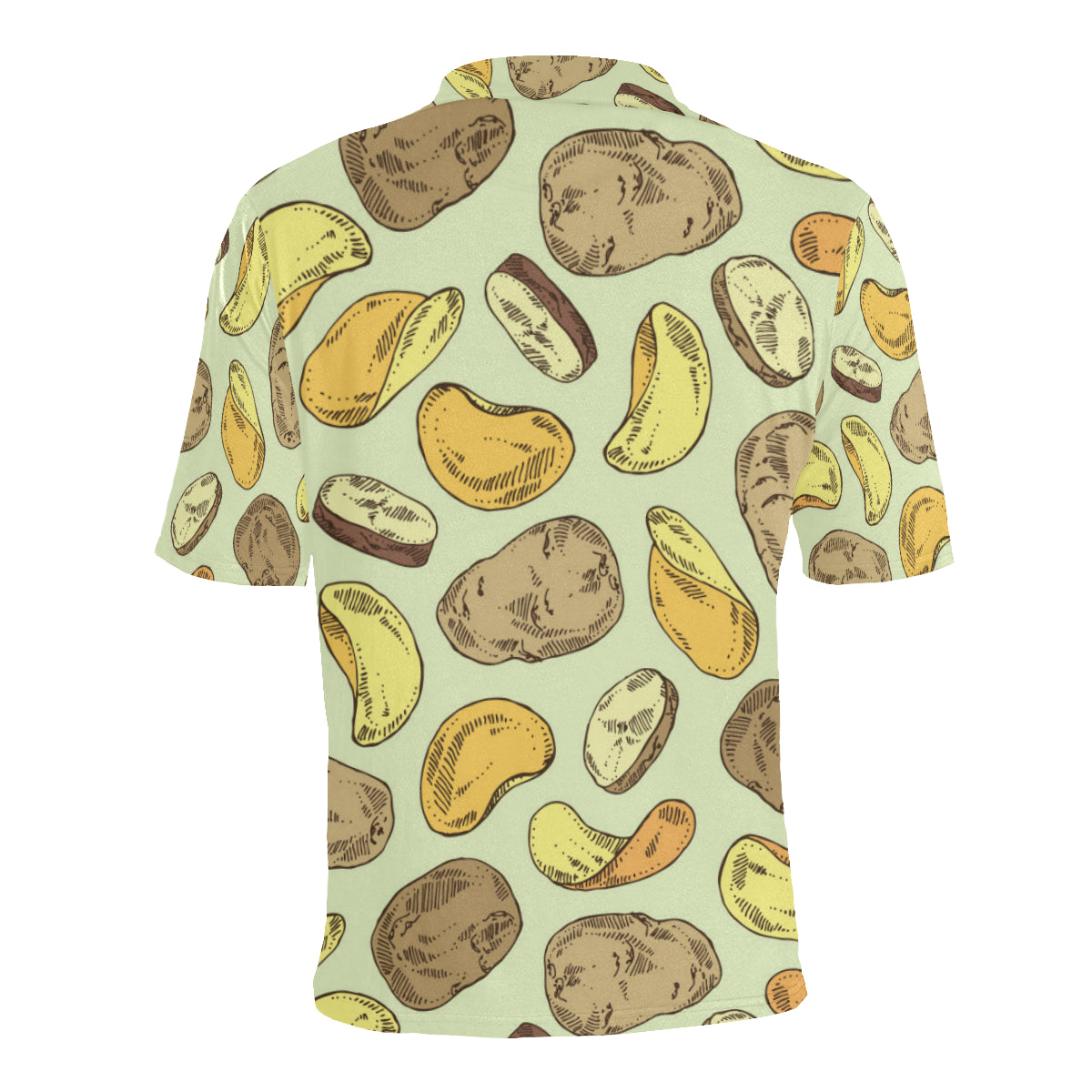 Potato Pattern Print Design A03 Men Polo Shirt