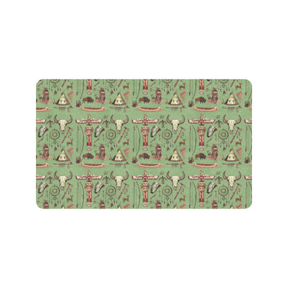 Native Indian Themed Design Print Rubber Doormat