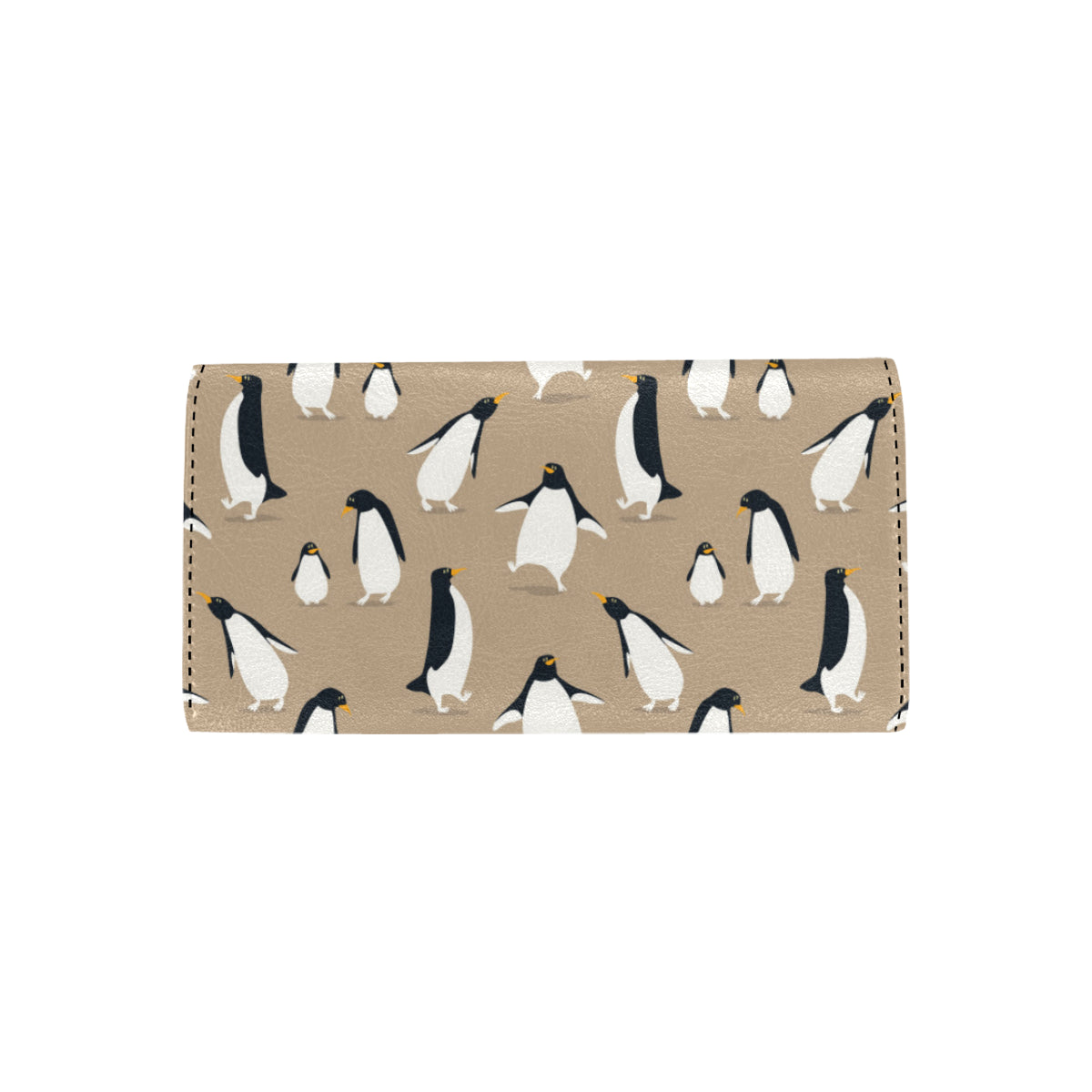 Penguin Pattern Print Design A01 Women's Trifold Wallet