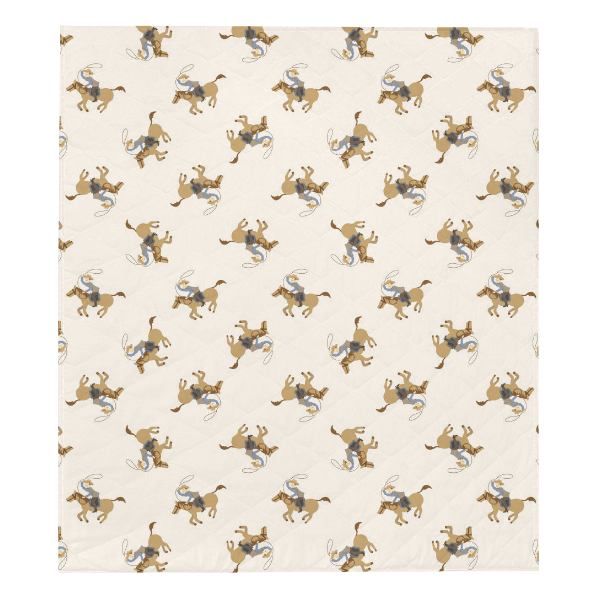 Cowboy Pattern Print Design 01 Premium Quilt