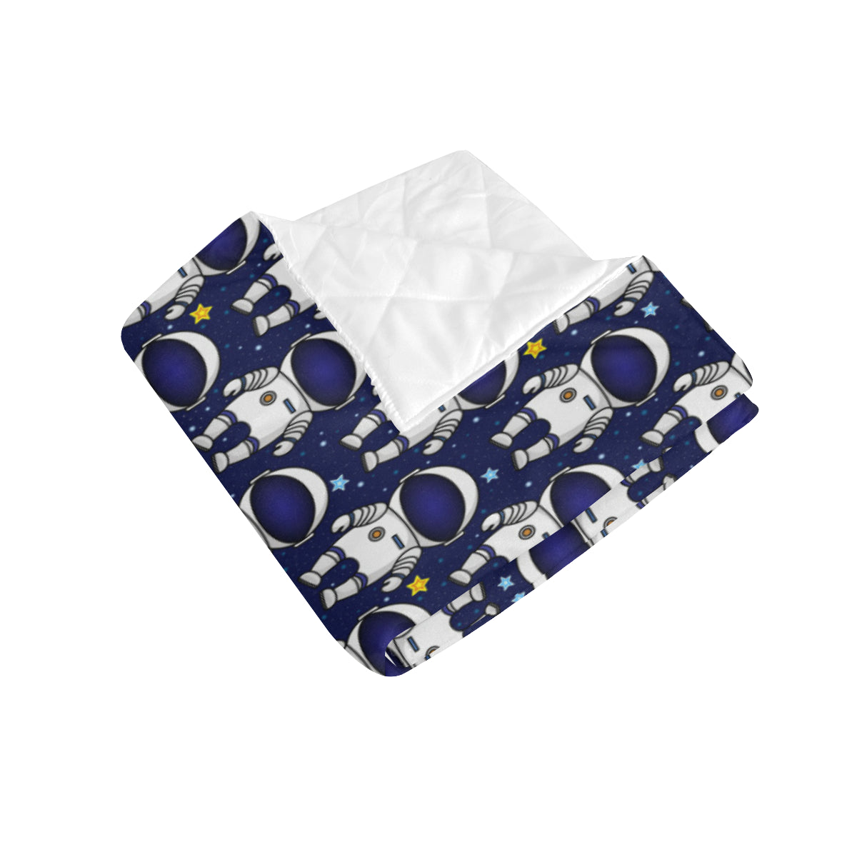 Astronaut Pattern Print Design 01 Premium Quilt