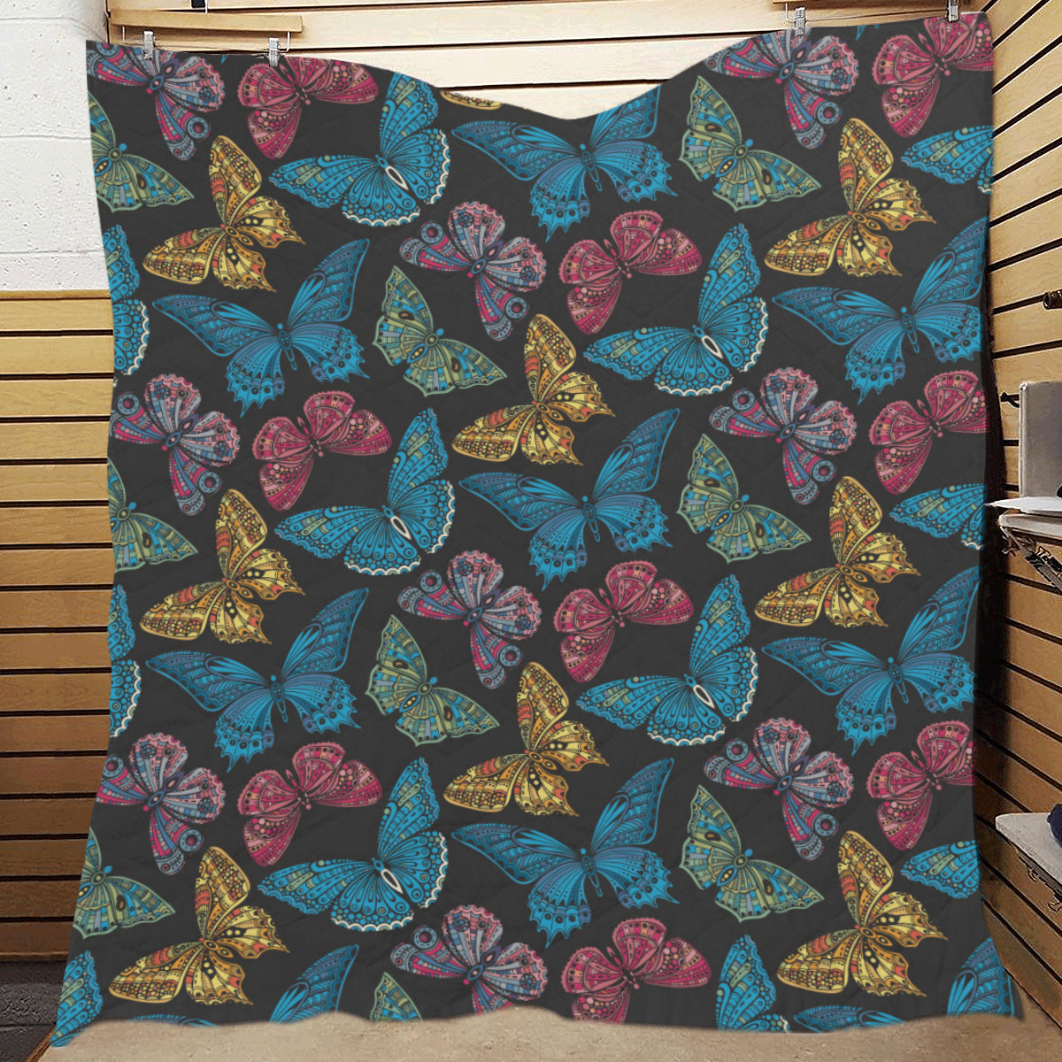 Butterfly Mandala Style Premium Quilt