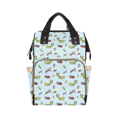 Ladybug Pattern Print Design 01 Diaper Bag Backpack