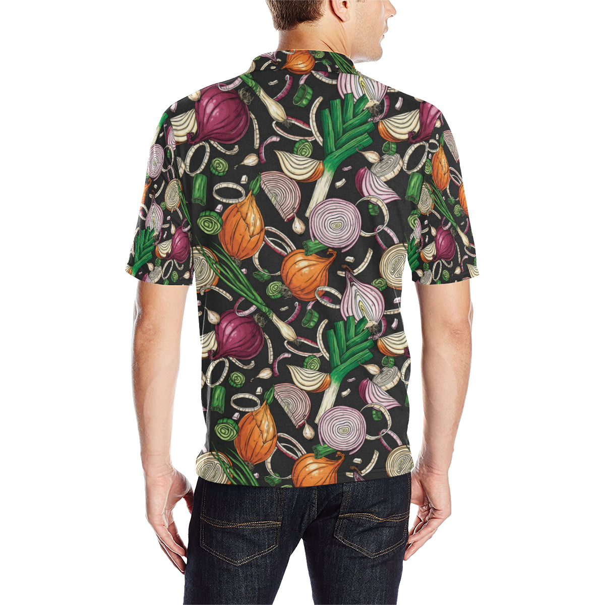 Onion Pattern Print Design A03 Men Polo Shirt