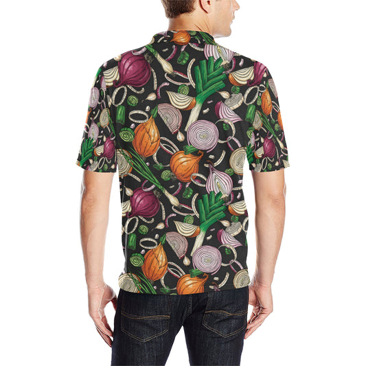 Onion Pattern Print Design A03 Men Polo Shirt