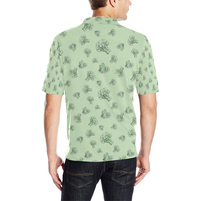 Broccoli Pattern Print Design 05 Men Polo Shirt