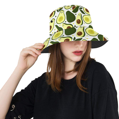 Avocado Pattern Print Design AC06 Unisex Bucket Hat