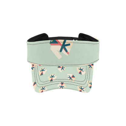 Karate Pattern Print Design 02 Unisex Sun Visor