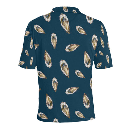 Oyster Pattern Print Design 03 Men Polo Shirt