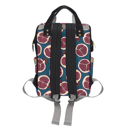 Pomegranate Pattern Print Design PG02 Diaper Bag Backpack