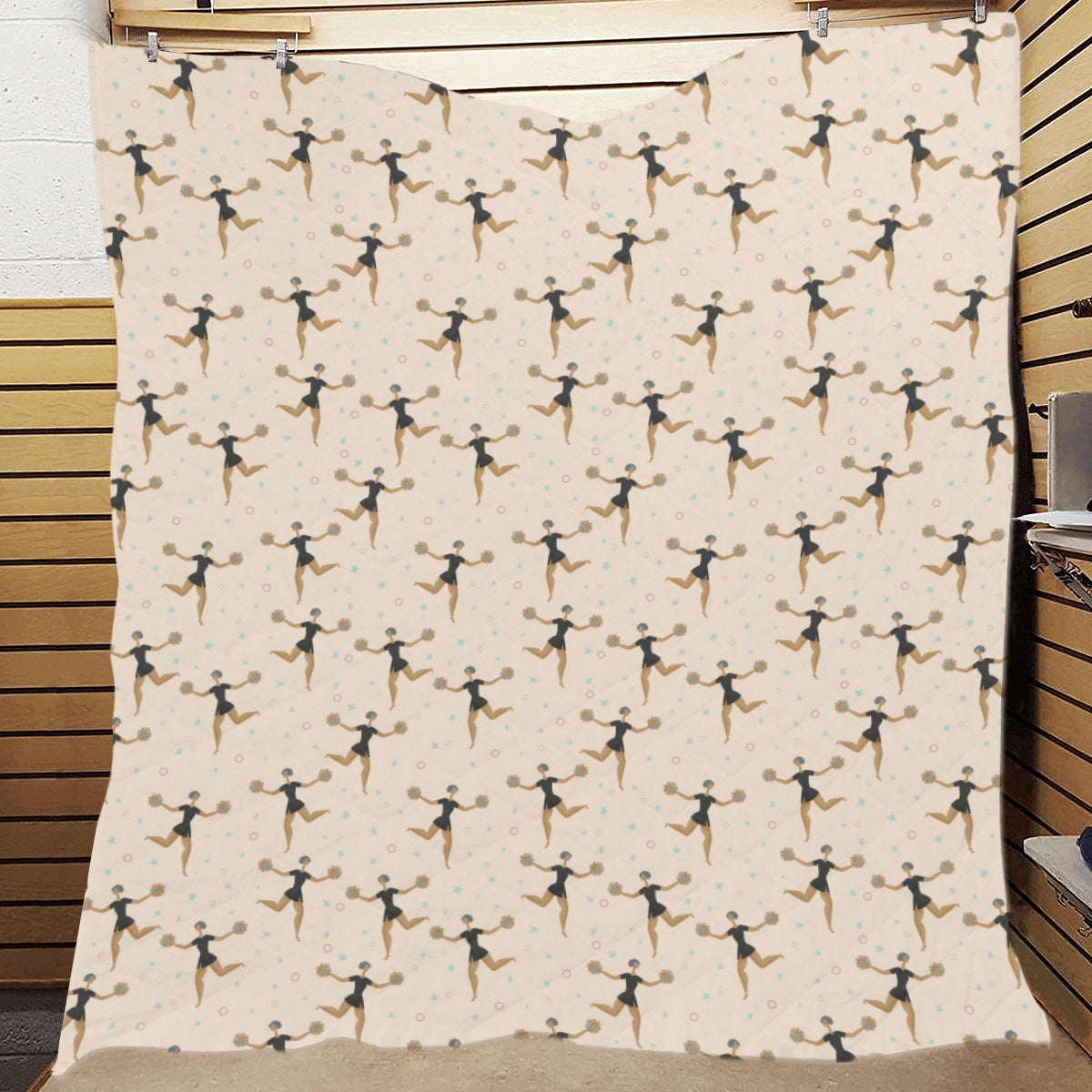 Cheerleader Pattern Print Design 03 Premium Quilt