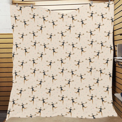 Cheerleader Pattern Print Design 03 Premium Quilt