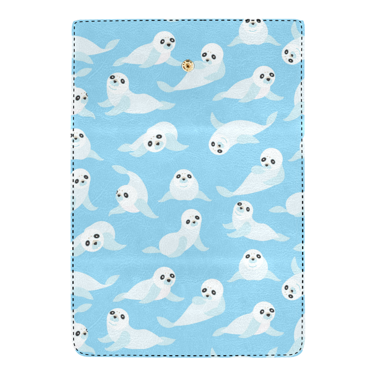 Sea Lion Cute Pattern Print Design 03 Women's Trifold Wallet