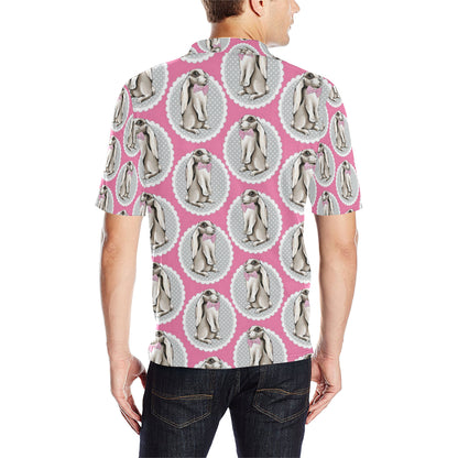 Rabbit Pattern Print Design RB019 Men Polo Shirt