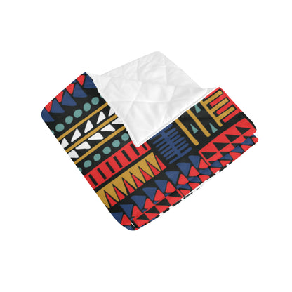Kente Pattern Print Design 02 Premium Quilt