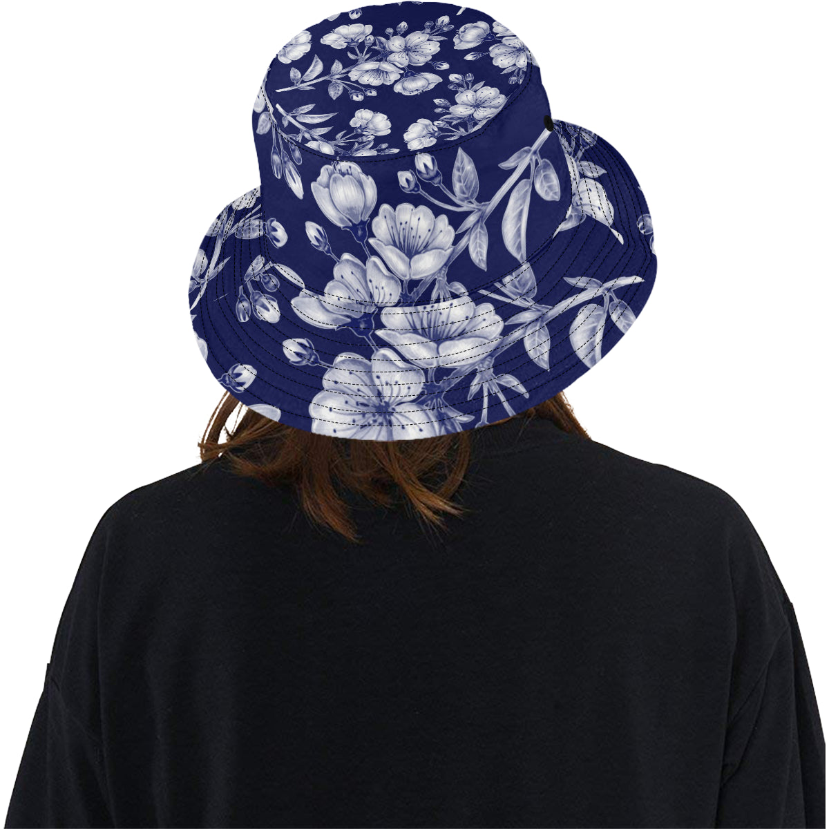 Cherry Blossom Pattern Print Design CB01 Unisex Bucket Hat
