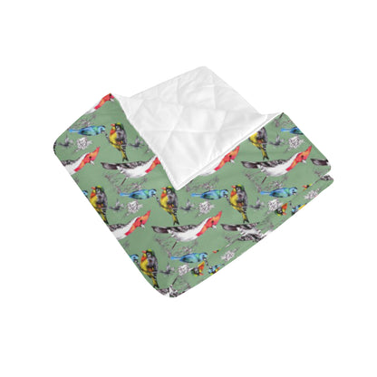 Birds Pattern Print Design 07 Premium Quilt