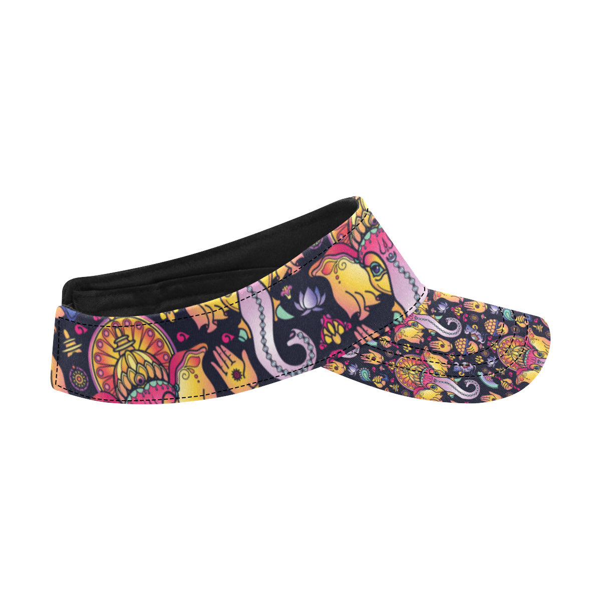 Ganesha Indian Pattern Print Design 03 Unisex Sun Visor