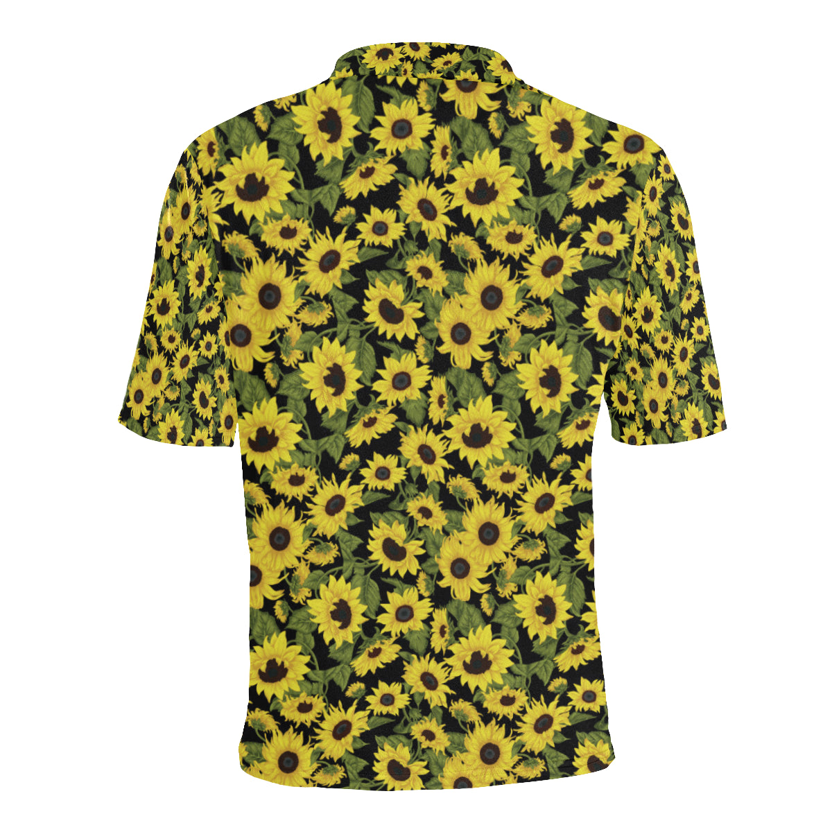 Sunflower Fresh Bright Color Print Men Polo Shirt