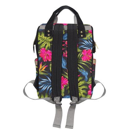 Bird Of Paradise Pattern Print Design BOP014 Diaper Bag Backpack
