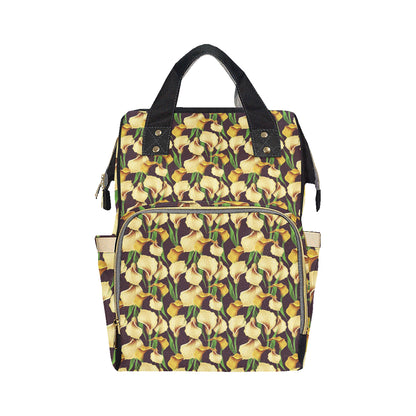 Lily Pattern Print Design LY013 Diaper Bag Backpack