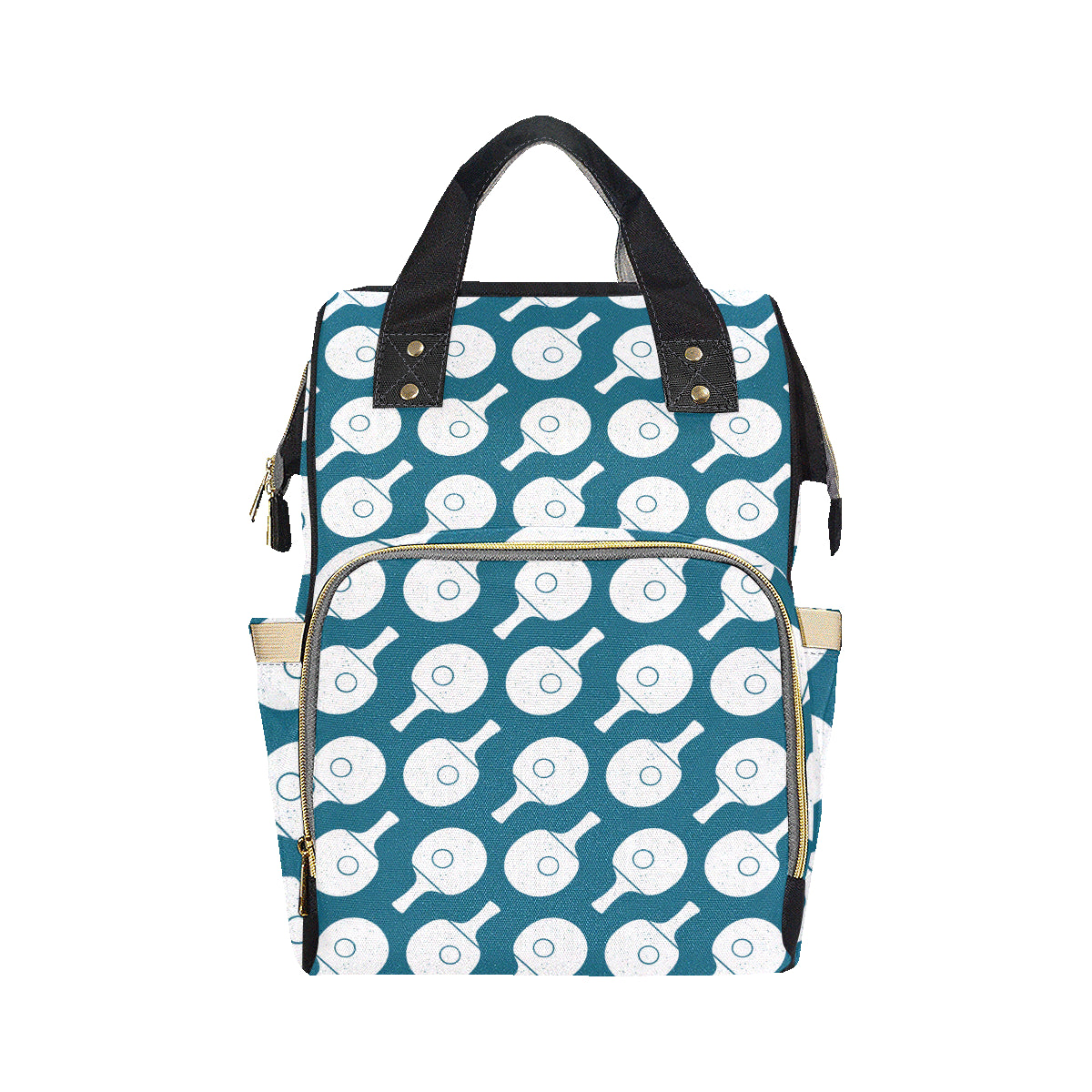 Ping Pong Pattern Print Design A02 Diaper Bag Backpack