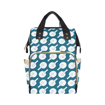 Ping Pong Pattern Print Design A02 Diaper Bag Backpack