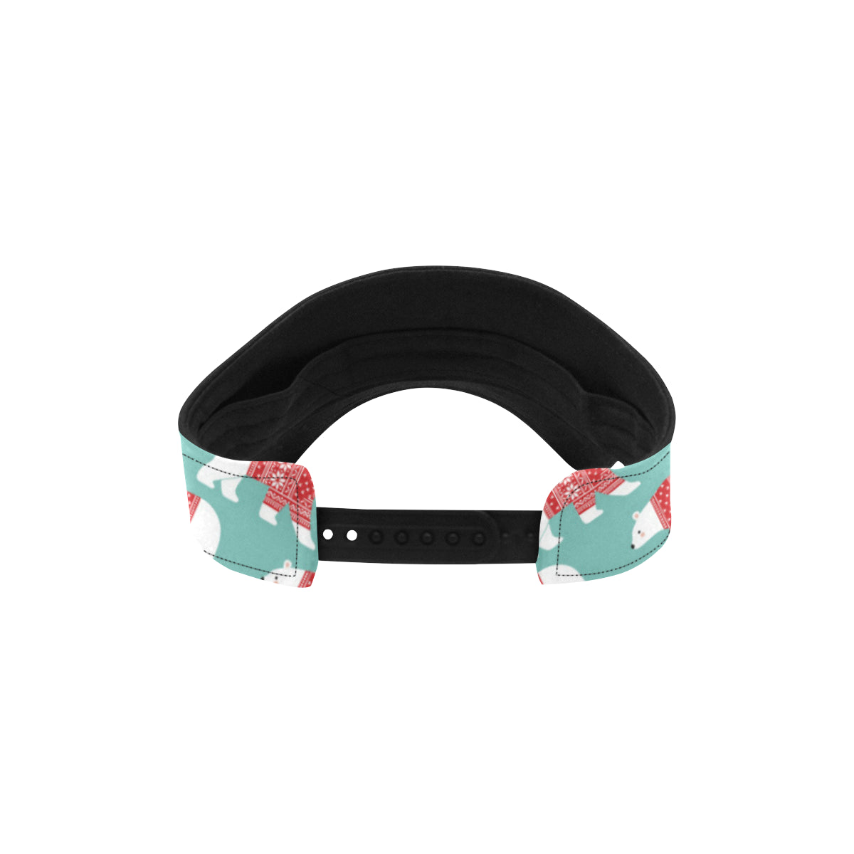 Polar Bear Pattern Print Design A04 Unisex Sun Visor