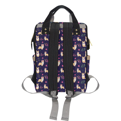 Pembroke Welsh Corgis Pattern Print Design A06 Diaper Bag Backpack