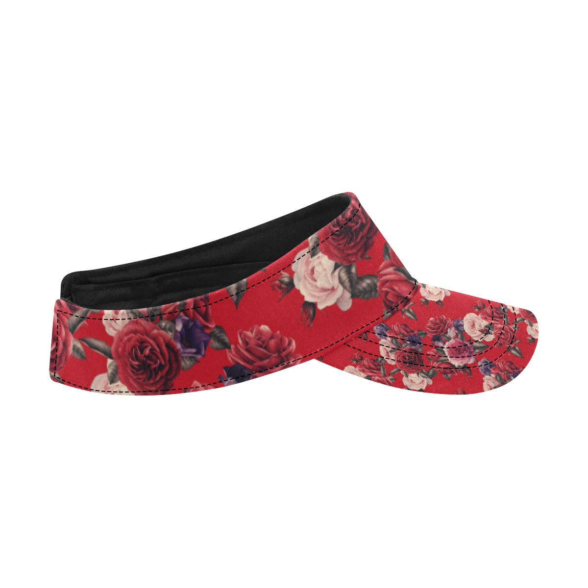 Rose Red Pattern Print Design RO07 Unisex Sun Visor