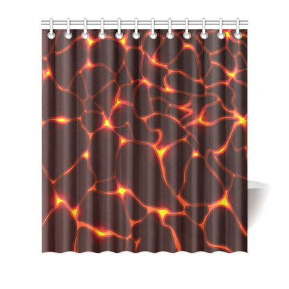 Lava Pattern Print Design 02 Shower Curtain