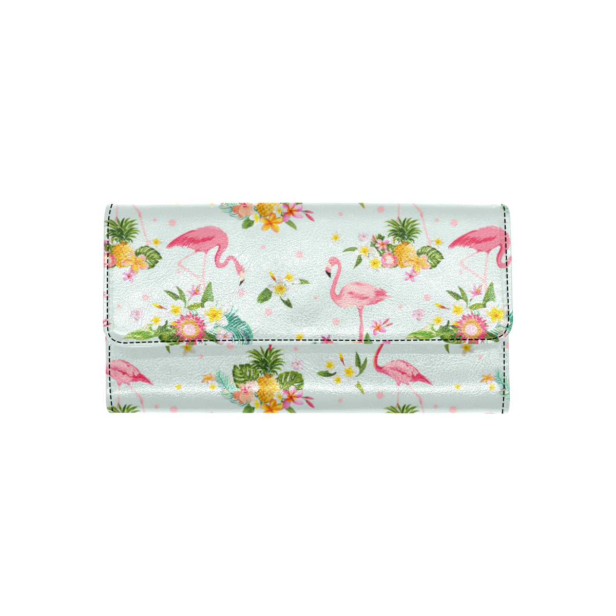 Flamingo Sweet Pattern Women's Trifold Wallet