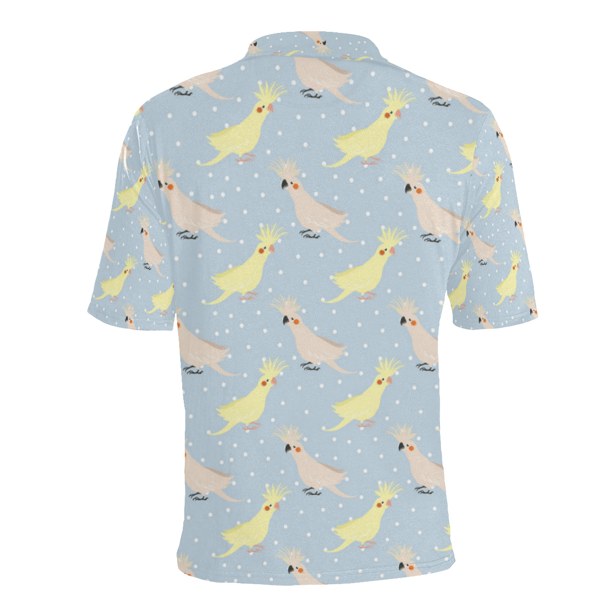 Cockatiel Pattern Print Design 03 Men Polo Shirt