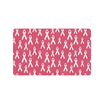 Breast Cancer Awareness Symbol Rubber Doormat