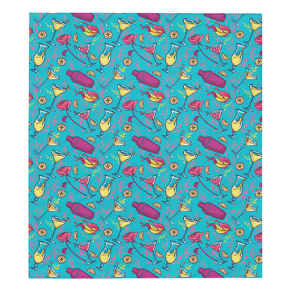 Cocktail Pattern Print Design 03 Premium Quilt