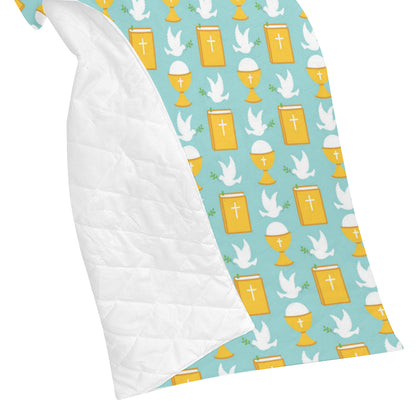 Christian Pattern Print Design 02 Premium Quilt