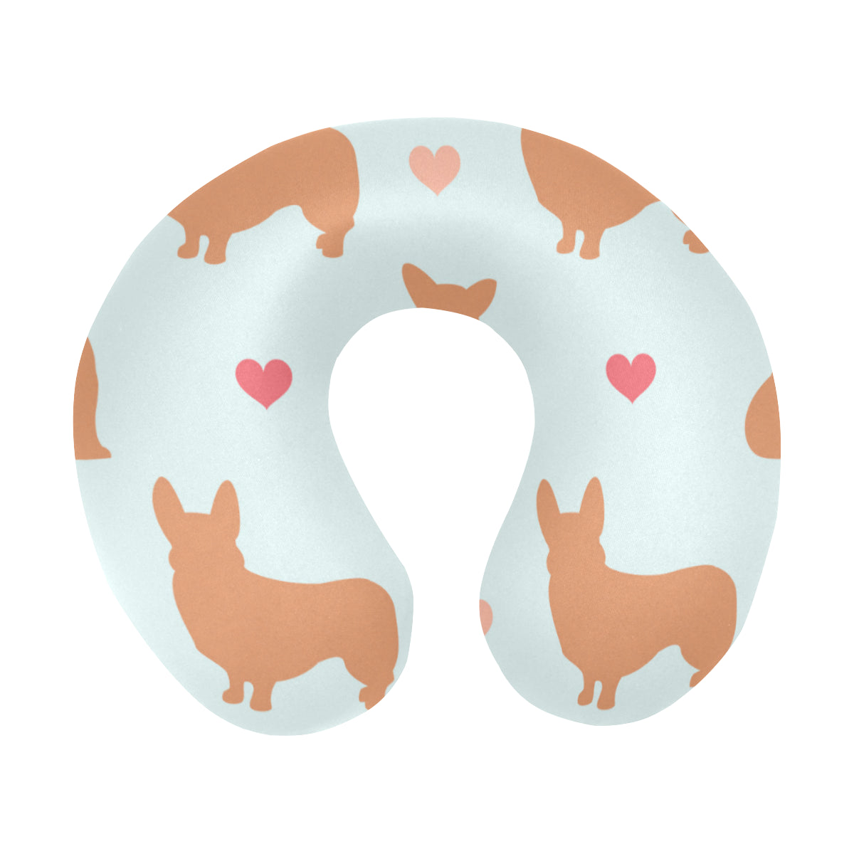 Pembroke Welsh Corgis Pattern Print Design A01 U-Shaped Travel Neck Pillow