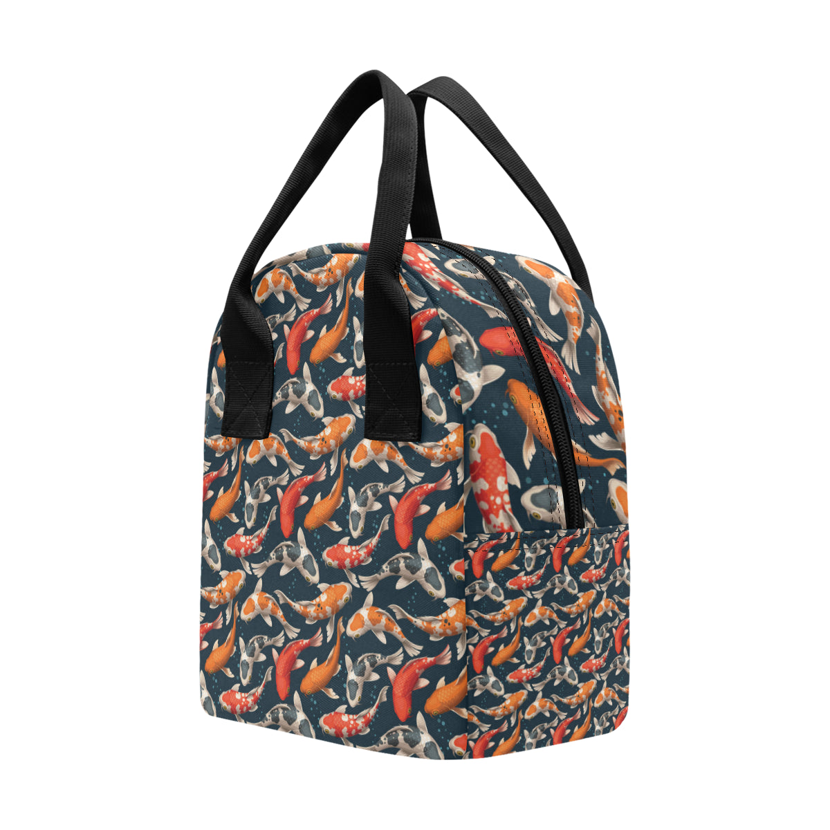 Koi Carp Cute Design Themed Print Insulated Lunch Bag