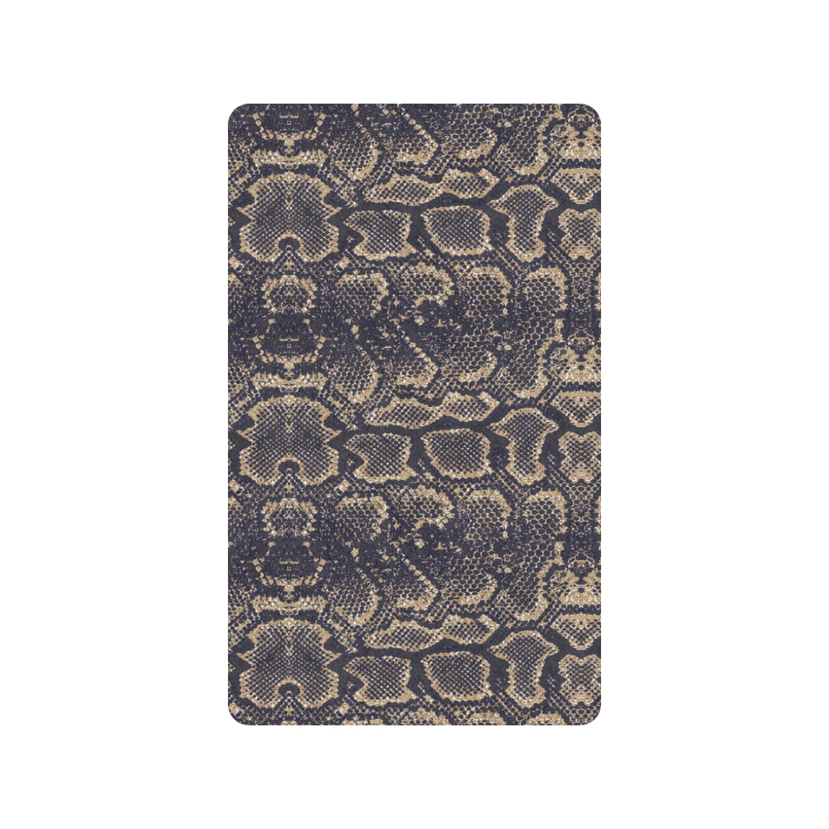 Snake Skin Pattern Print Rubber Doormat