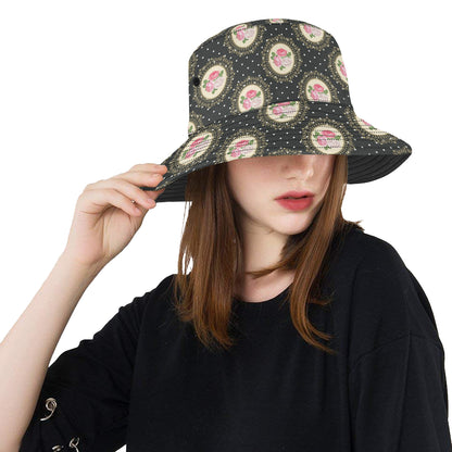 Rose Pattern Print Design RO015 Unisex Bucket Hat