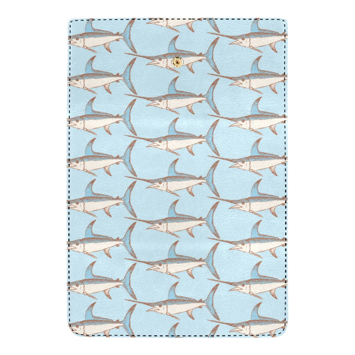 Swordfish Pattern Print Design 01 Women's Trifold Wallet