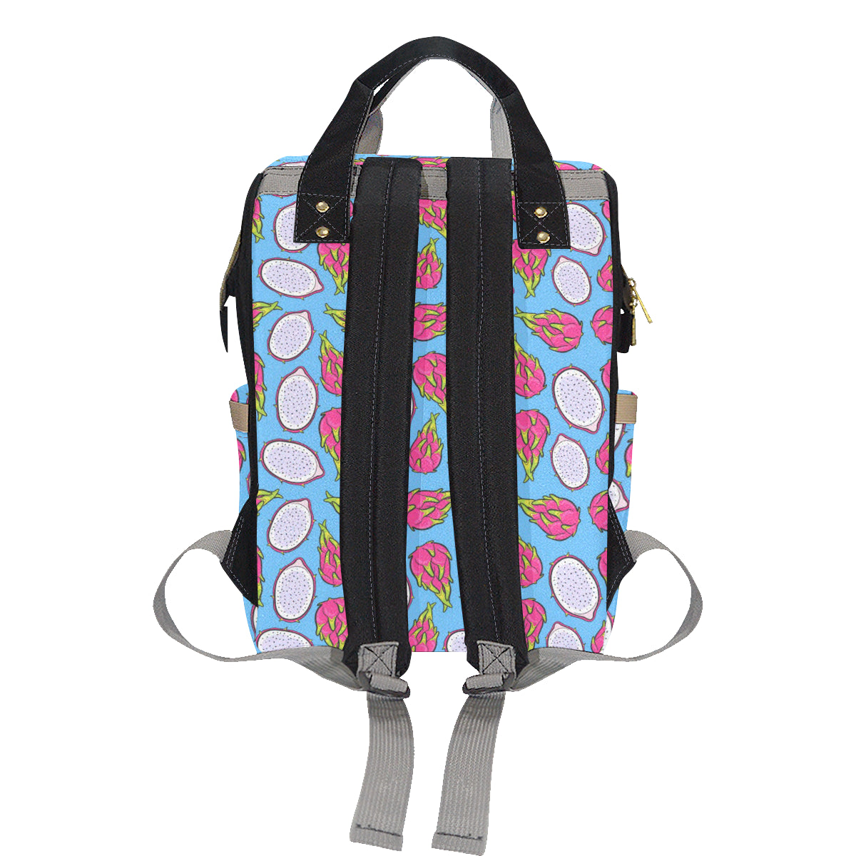 Dragonfruit Pattern Print Design DF04 Diaper Bag Backpack