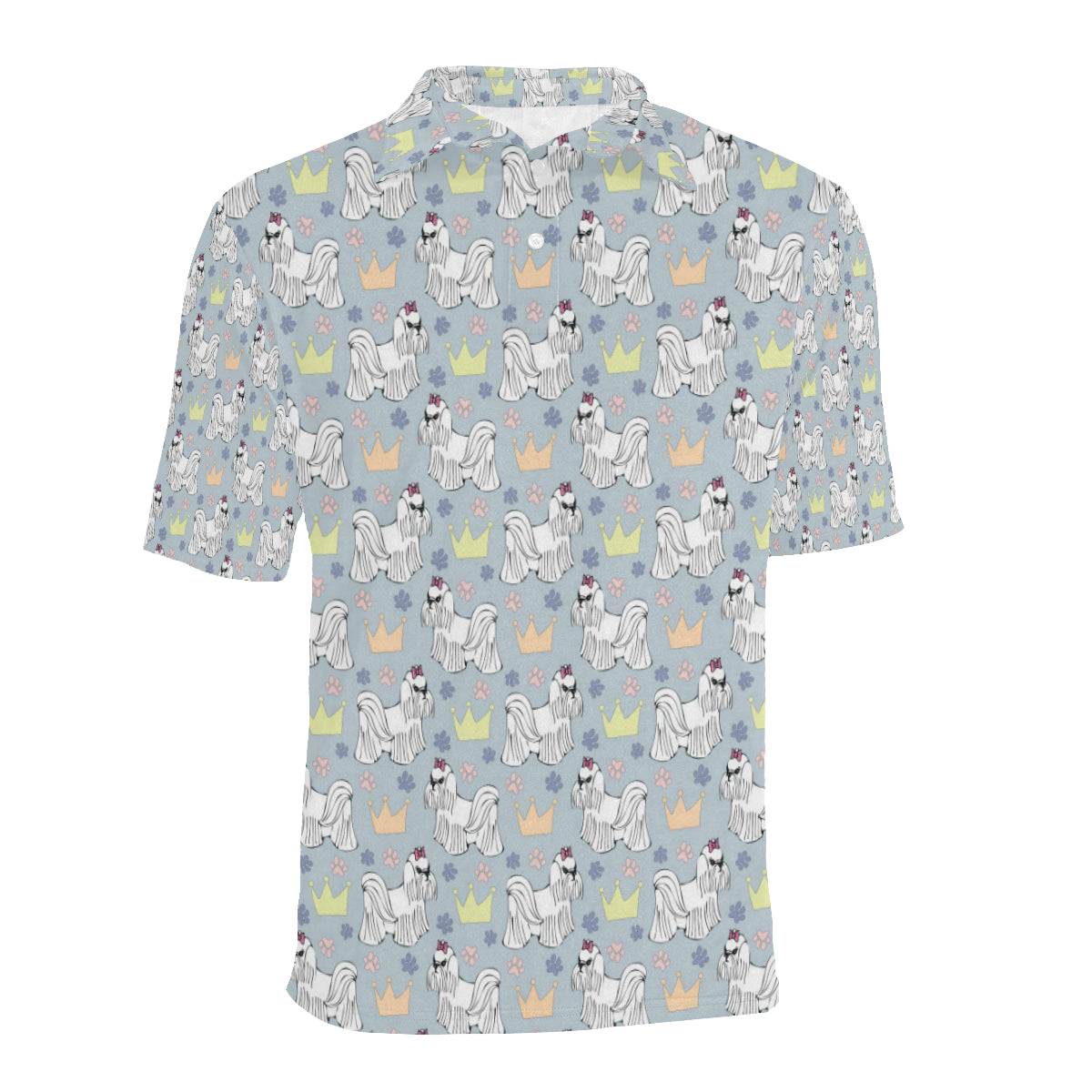 Maltese Pattern Print Design 04 Men Polo Shirt