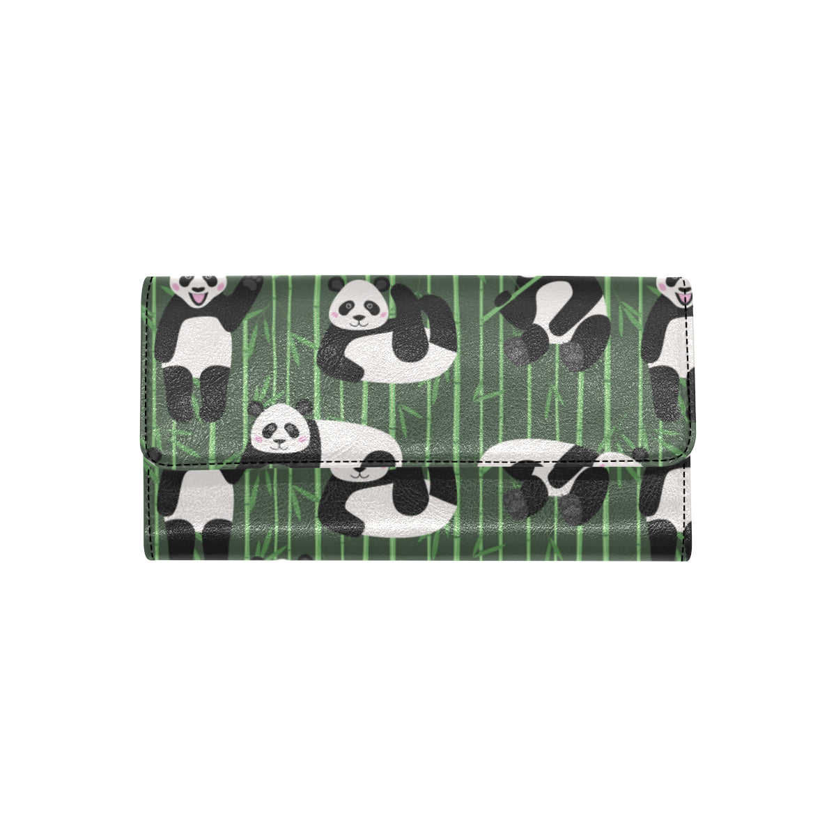 Panda Pattern Print Design A04 Women's Trifold Wallet